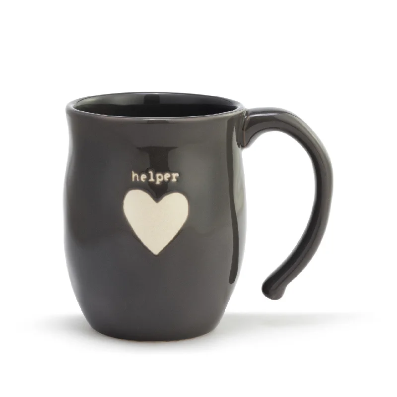 insulated cups for tea -Helper Heart Mug By Demdaco