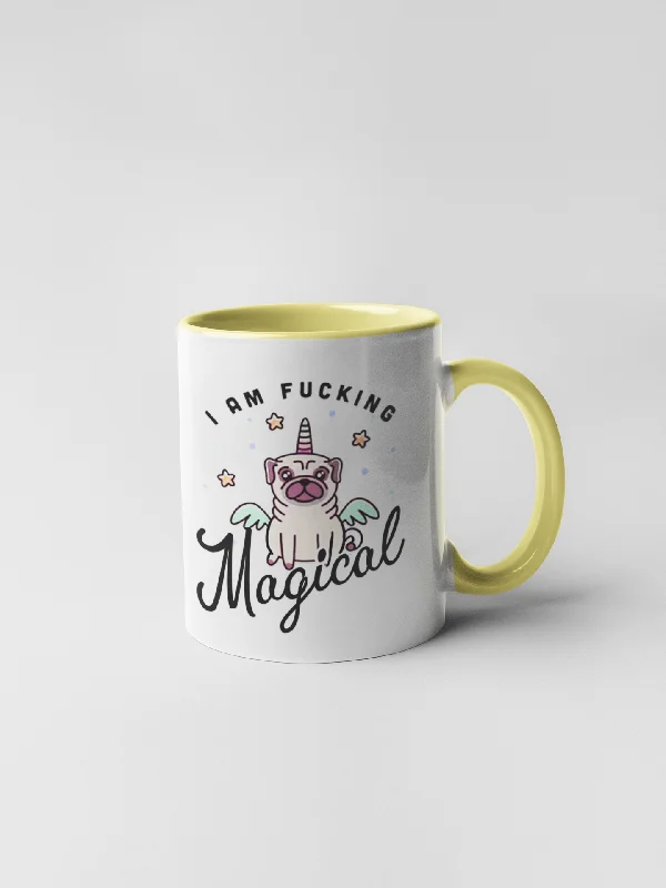 premium ceramic coffee mugs -I Am Fucking Magical Coffee Mug - Adult Humor