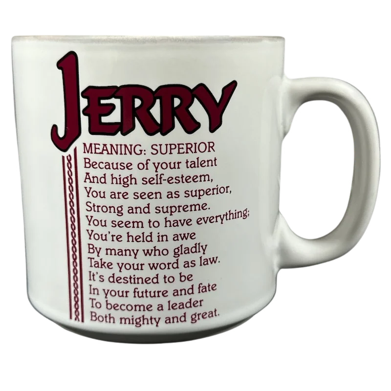 stainless steel coffee cups -JERRY Poetry Name Taupe Interior Mug Papel