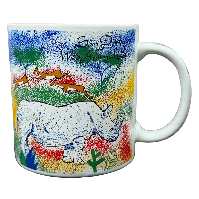 ceramic mugs for tea -Jill Gotschalk San Diego Zoo Wild Animal Park African Animals Mug