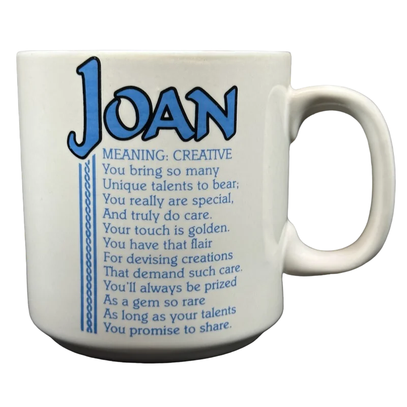 best ceramic mugs for tea -JOAN Poetry Name Light Blue Interior Mug Papel