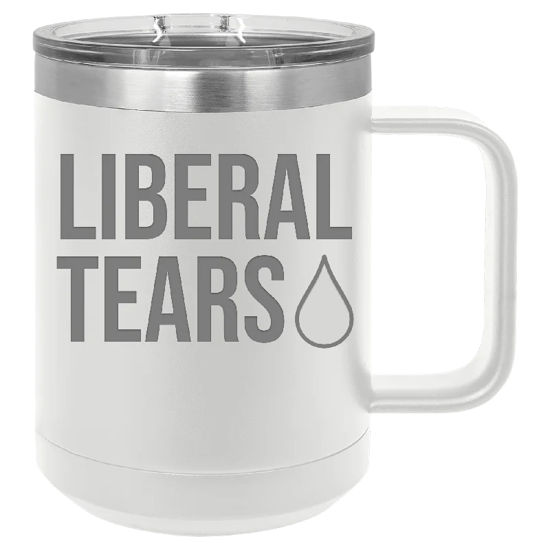 sports team coffee mugs -Liberal Tears 15 ounce Stainless Steel Insulated Coffee Mug