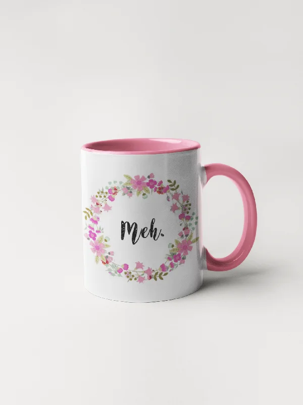 insulated travel cups -MEH - Floral Delicate and Fancy Coffee Mug for Non-Morning People