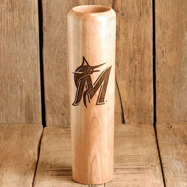 glass coffee cups -Miami Marlins "M" Dugout Mug® | Baseball Bat Mug