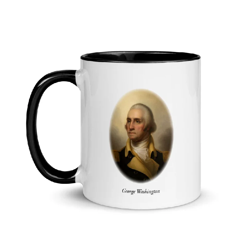 funny travel coffee mugs -George Washington (two-color mug)