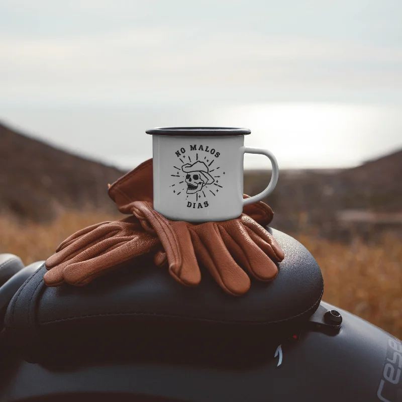 travel mugs for outdoor use -No Malos Dias Camping Mug / No Bad Days