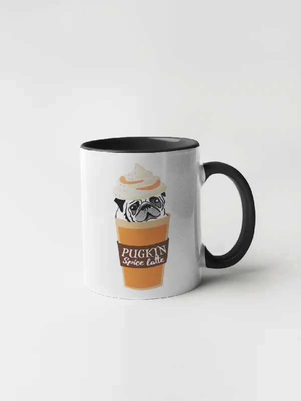 personalized mugs for birthday gifts -Pugkin Spice Latte - Pug Coffee Mug