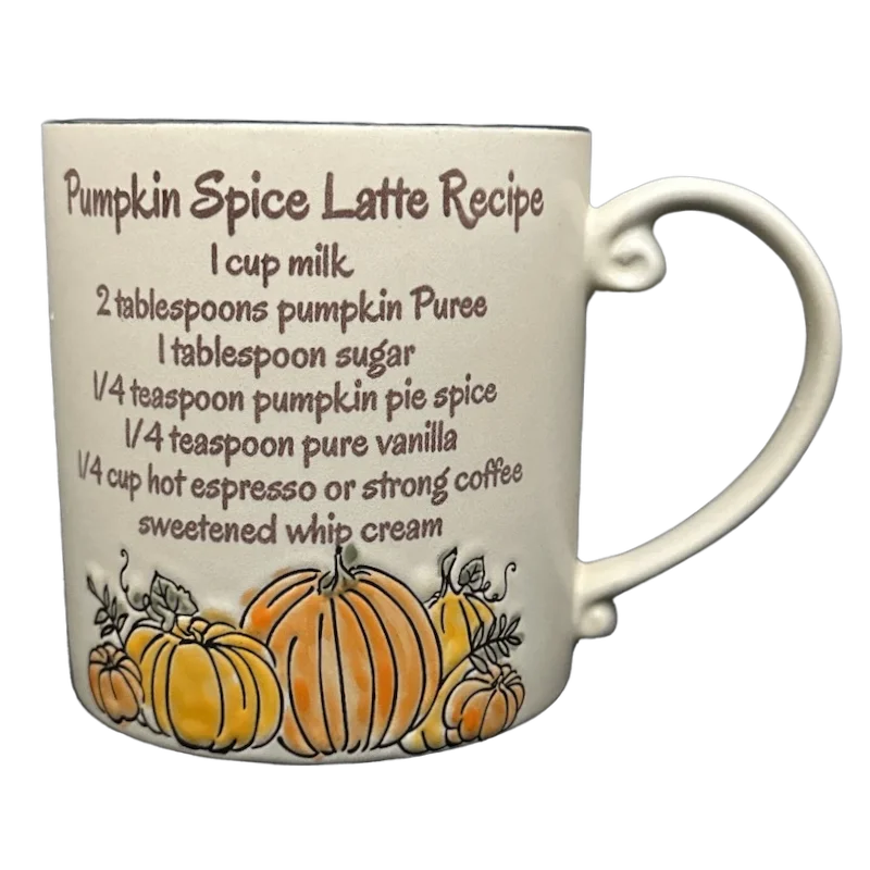 best tea cups with saucers -Pumpkin Spice Latte Recipe Mug Spectrum Designz