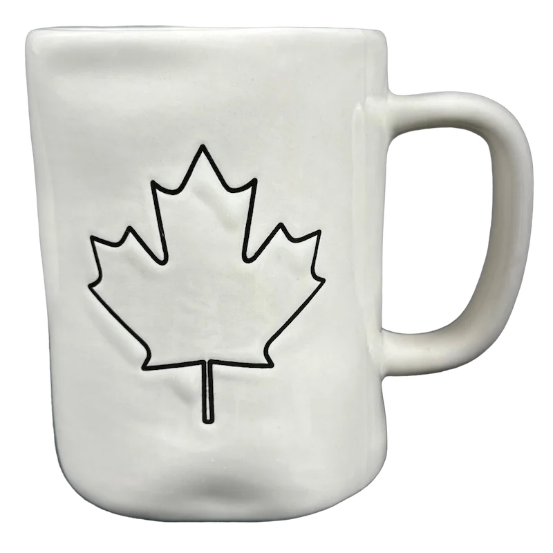 dishwasher safe coffee mugs -Rae Dunn 1st Edition Canadian Maple Leaf Mug No Printing Inside Magenta