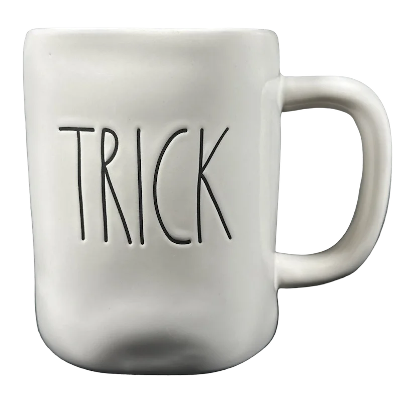 dishwasher safe coffee mugs -Rae Dunn Artisan Collection TRICK TREAT Spider Mug Orange Inside Magenta