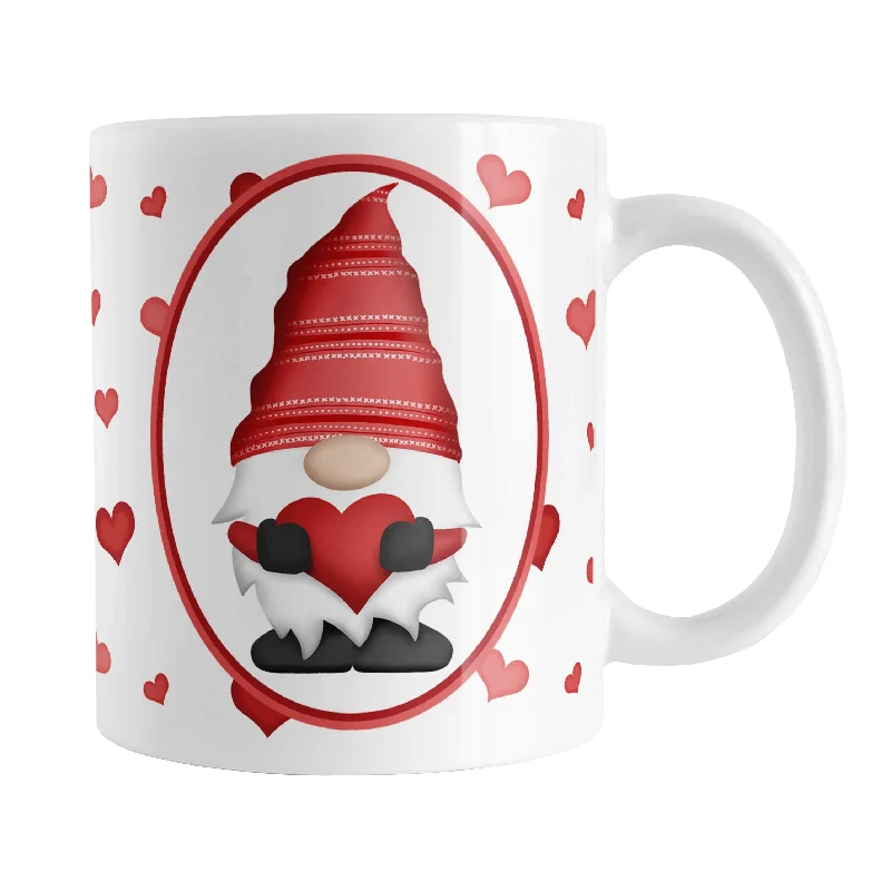 personalized mugs for couples -Red Gnome Dainty Hearts Mug