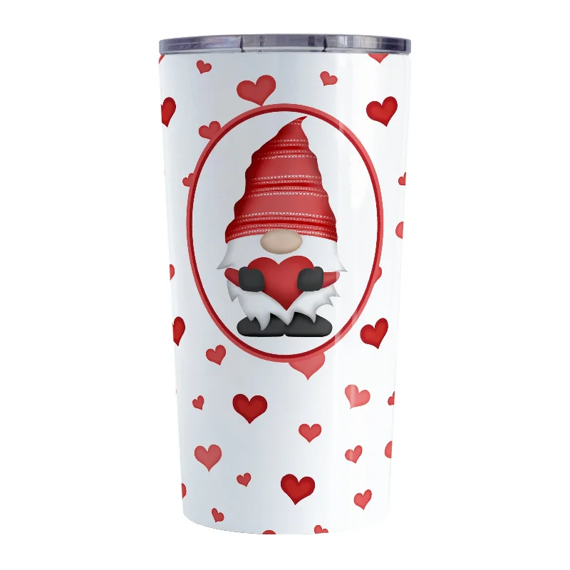 insulated tea cups -Red Gnome Dainty Hearts Tumbler Cup