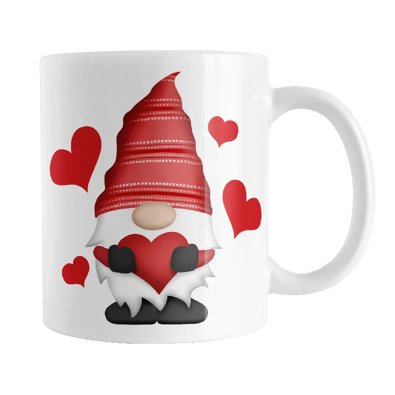 creative coffee mugs -Red Heart Gnome Mug