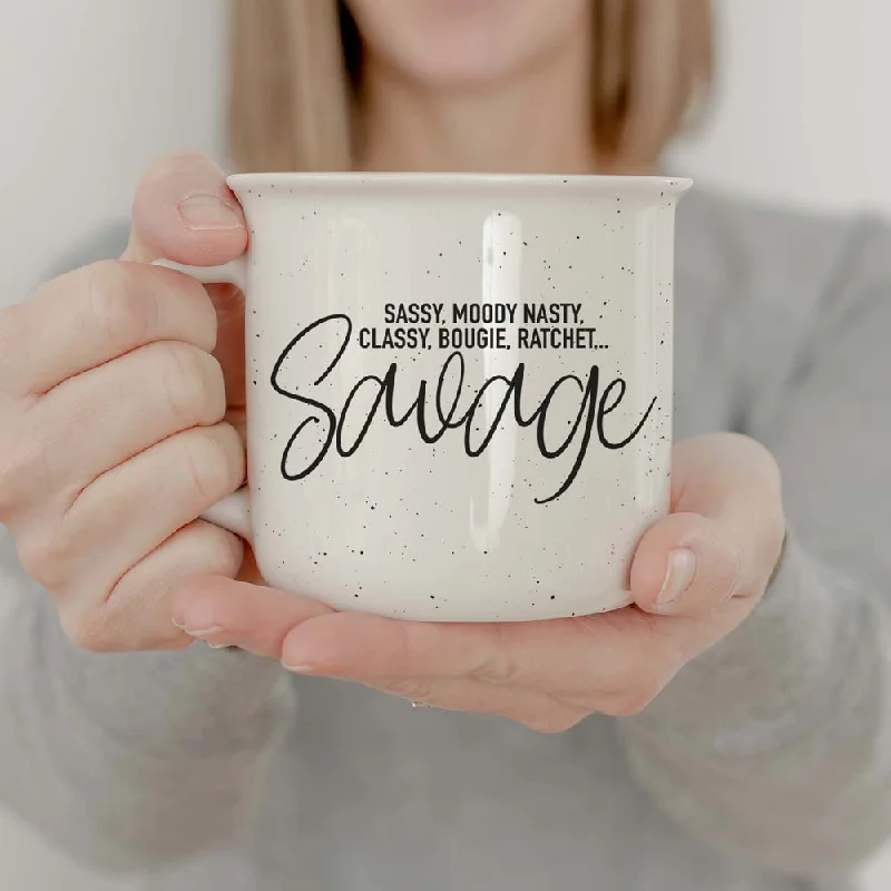 black tea cups -Sassy Savage 14.5oz