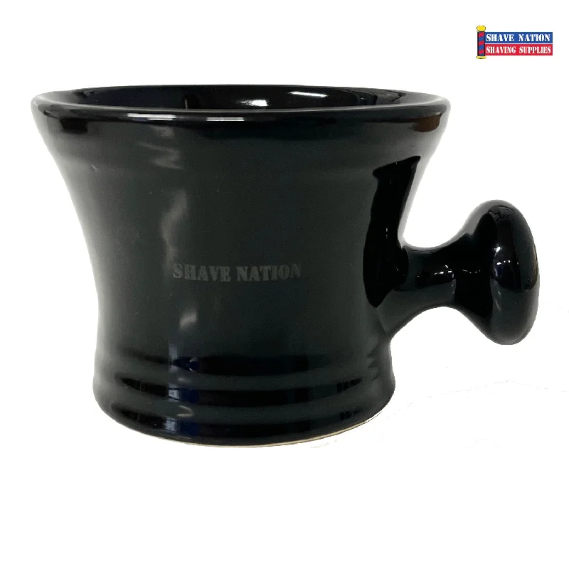 cool tea mugs -Shave Nation Apothecary Shaving Mug Black