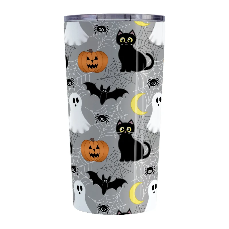 novelty coffee cups for birthday gifts -Spooky Cute Halloween Tumbler Cup