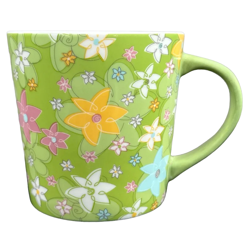 ceramic coffee mugs -Spring Flowers 16oz Mug 2005 Starbucks