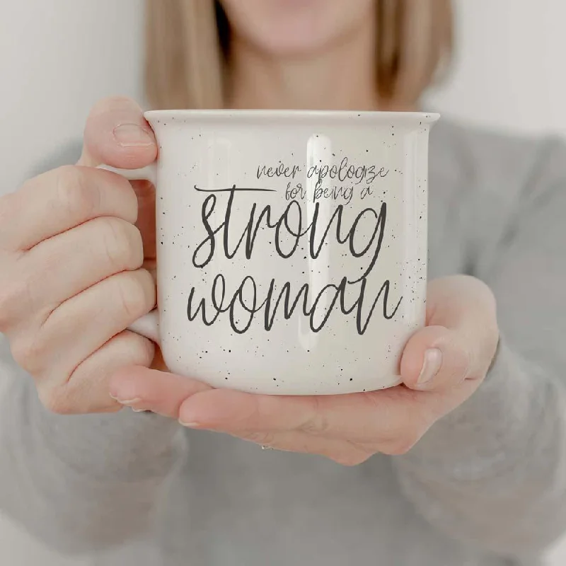 personalized stainless steel mugs -Strong Woman 14.5oz