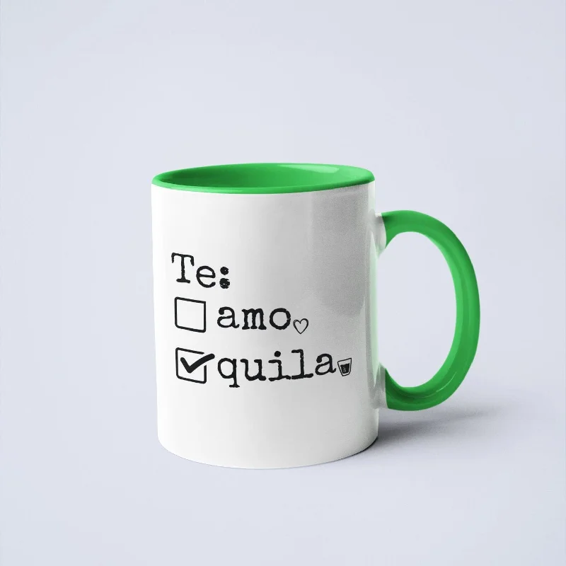 custom coffee cups for Christmas -Te Tamo/Tequila Ceramic Coffee Mug