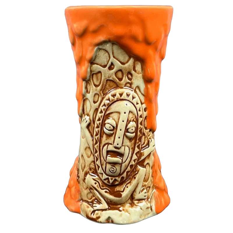 stainless steel coffee mugs for camping -Trader Sam's Enchanted Tiki Bar Krakatoa 2nd Edition Tiki Mug Disney