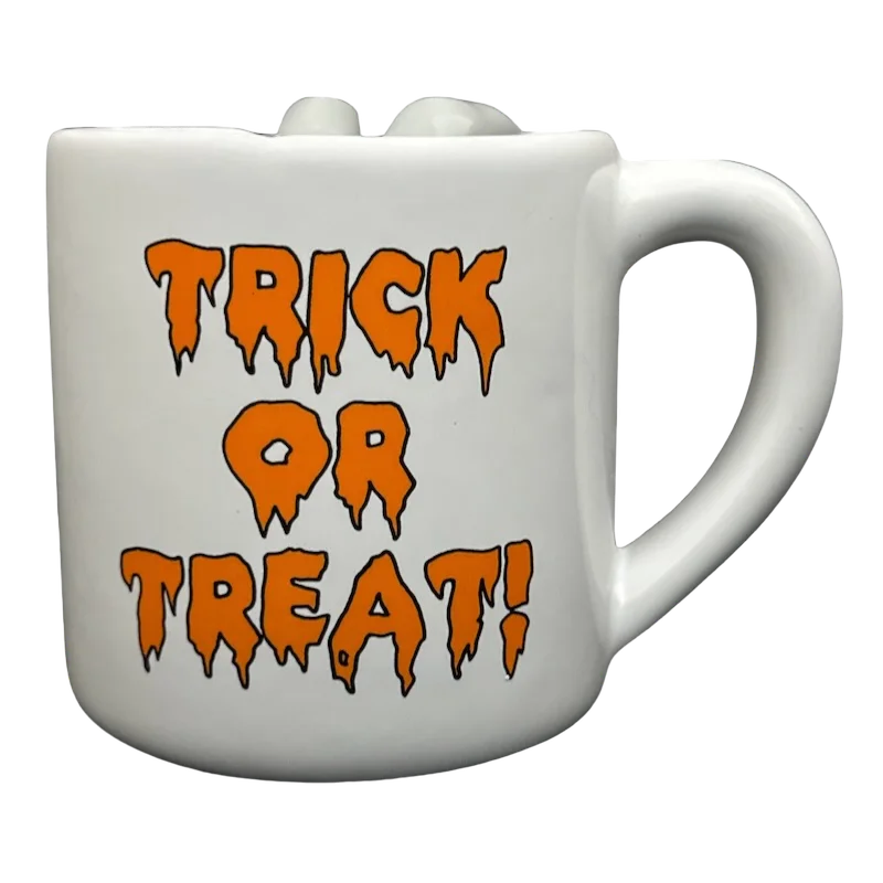 ceramic mugs for gifts -Trick Or Treat! RIP Zombie FIngers Mug Clay Design