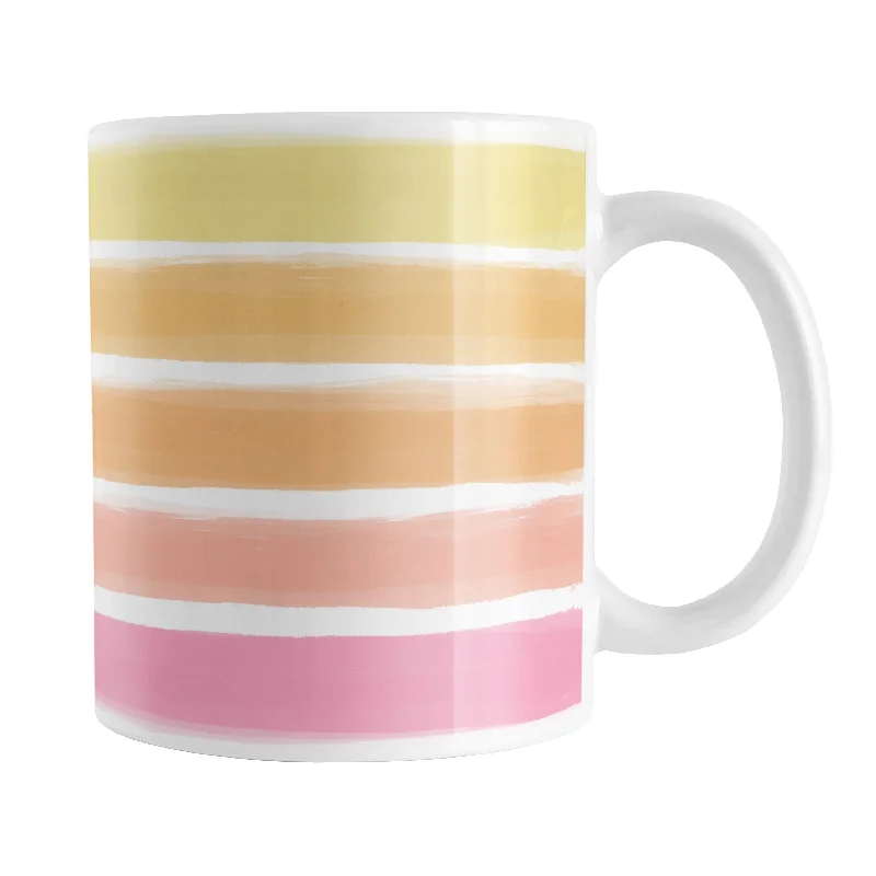 black coffee mugs -Warm Paint Strokes Mug