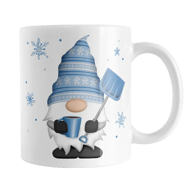 cool tea mugs -Winter Snowflake Gnome Mug