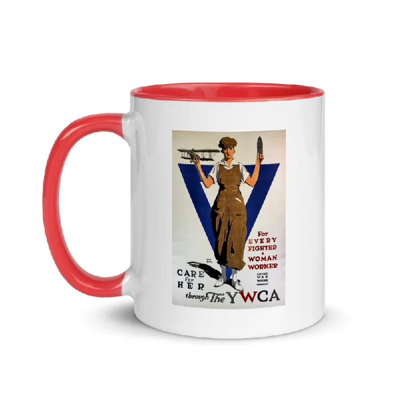 ceramic coffee cups for gifts -World War I poster, 1918 (two-color mug)