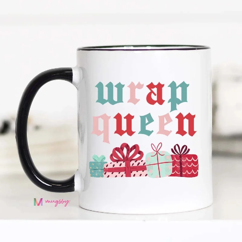 glass tumblers for coffee -WRAP QUEEN MUG