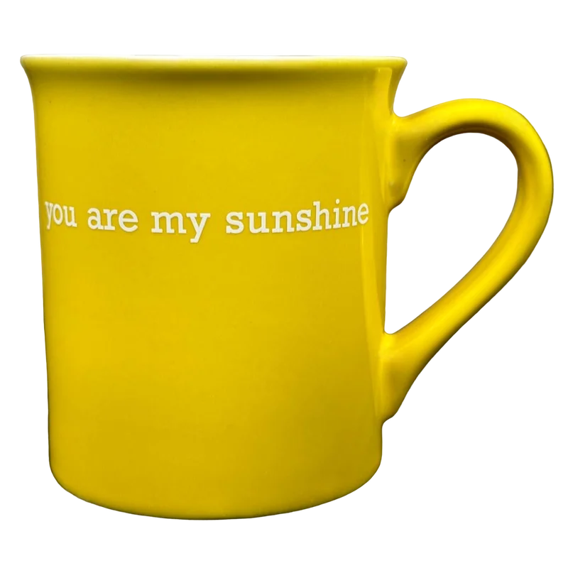 best tea cups for gifts -You Are My Sunshine Yellow Mug With White Interior THL