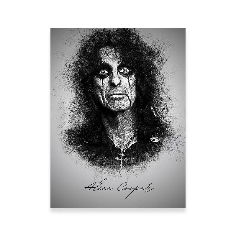 artistic decorative paintings for home-Alice Cooper