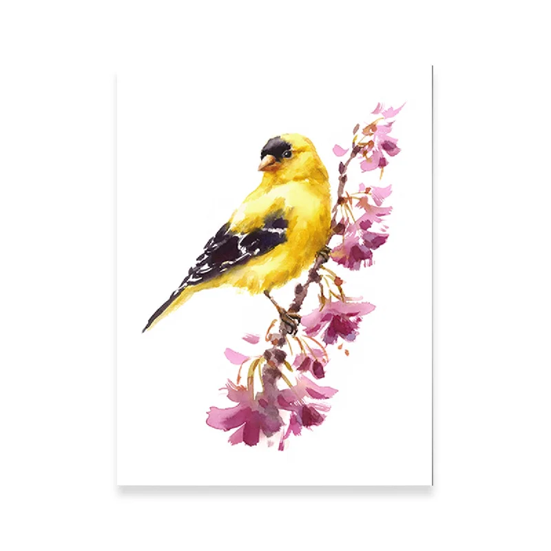 small decorative canvas paintings-American Goldfinch