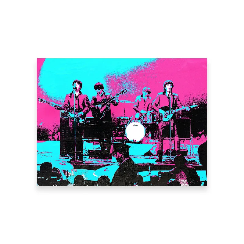 luxury decorative paintings-Beatles DC Coliseum