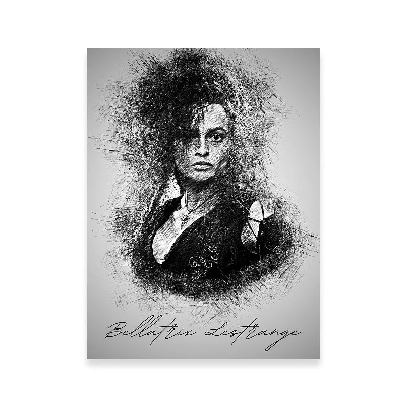 large framed decorative paintings-Bellatrix Lestrange