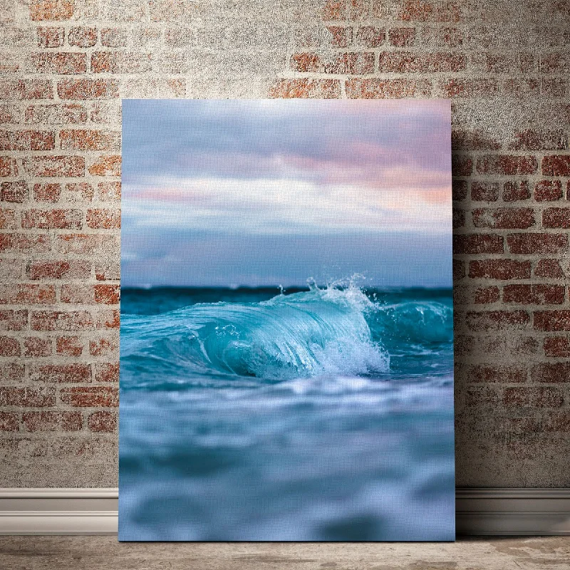 relaxing landscape decorative paintings-Blue Waves