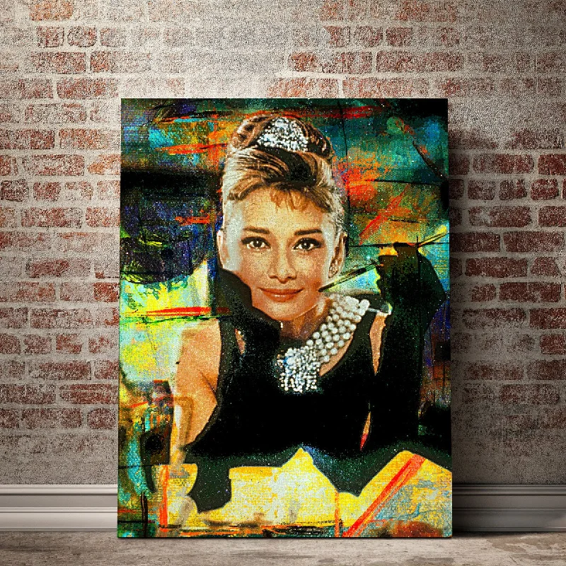 bold floral decorative paintings-Breakfast at Tiffany's Canvas Set