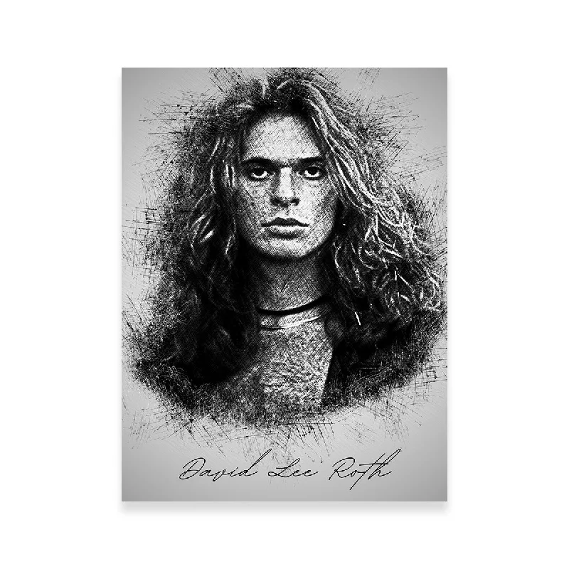 framed decorative abstract paintings-David Lee Roth