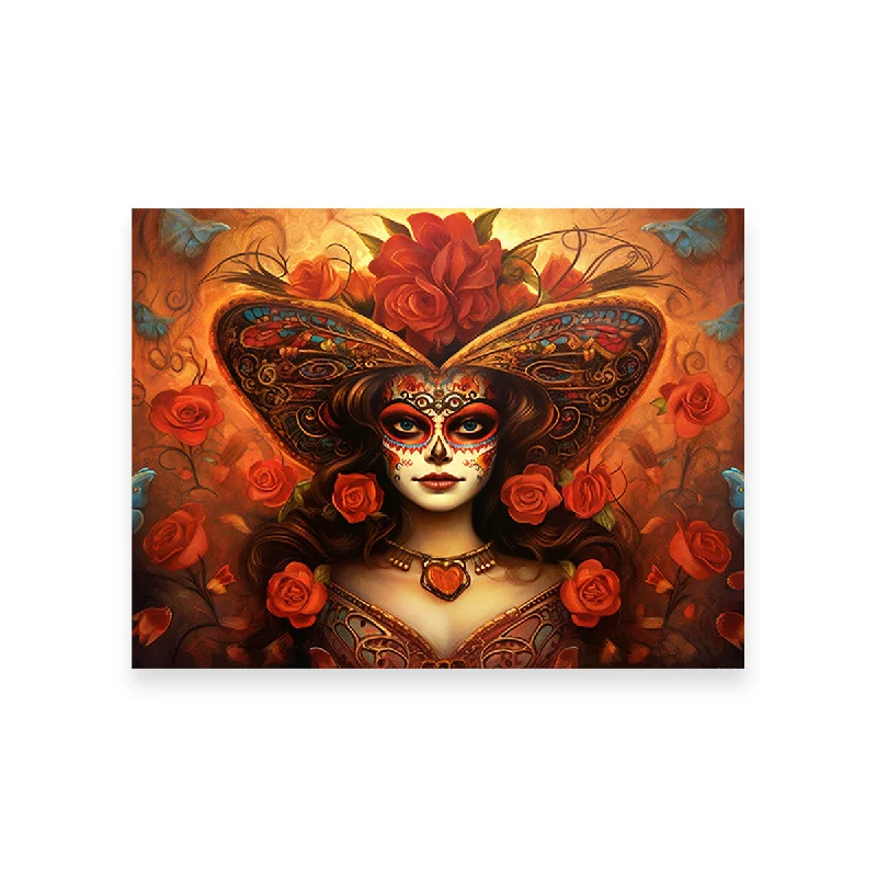 decorative paintings for home office-Day of the Dead Art