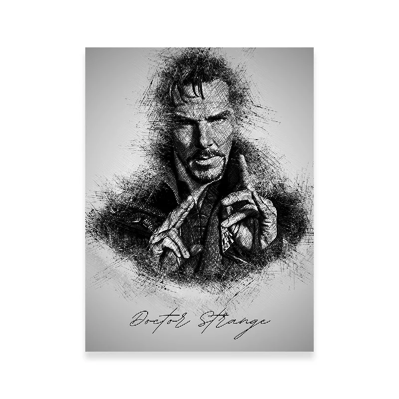 retro style decorative paintings-Doctor Strange