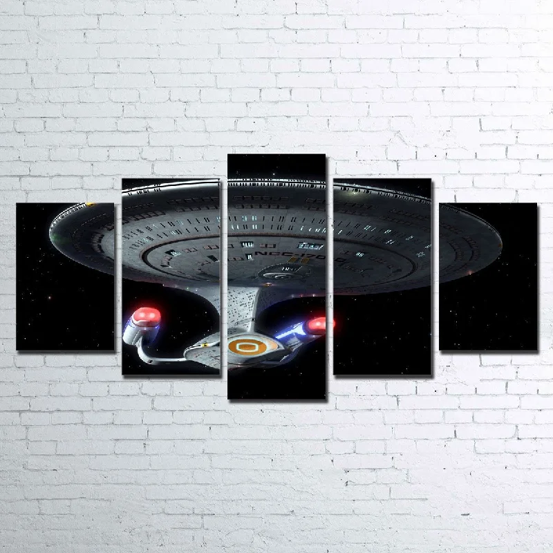 intricate decorative paintings-Enterprise D Canvas Set