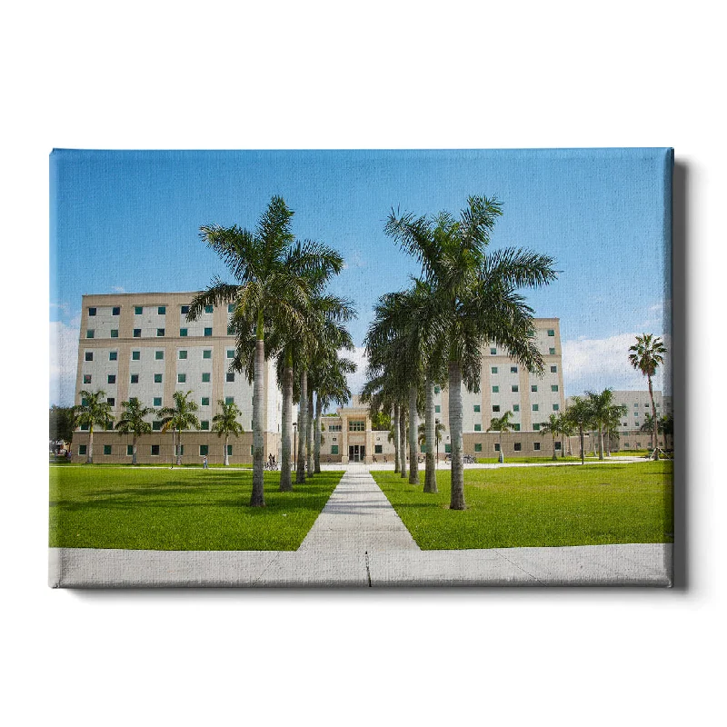 handmade contemporary decorative paintings-Florida Atlantic Owls - FAU Campus