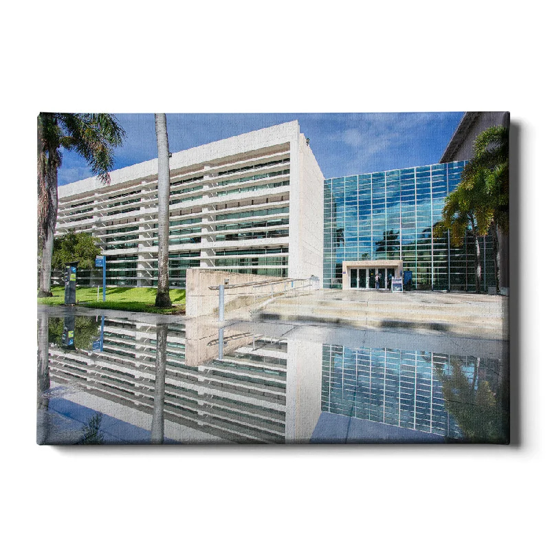 sunset-themed decorative paintings-Florida Atlantic Owls - S. E. Wimberly Library