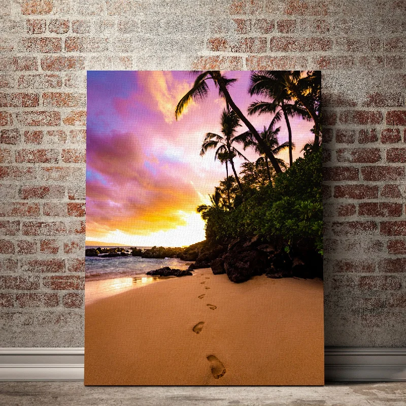 classic art decorative paintings-Footprints in the Sand