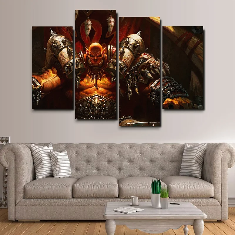 abstract wall decorative paintings-Garrosh Canvas Set