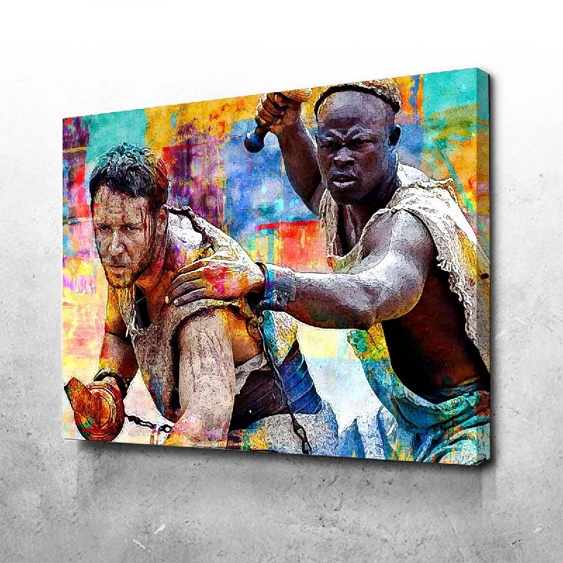 eco-friendly decorative paintings-Gladiators Canvas Set