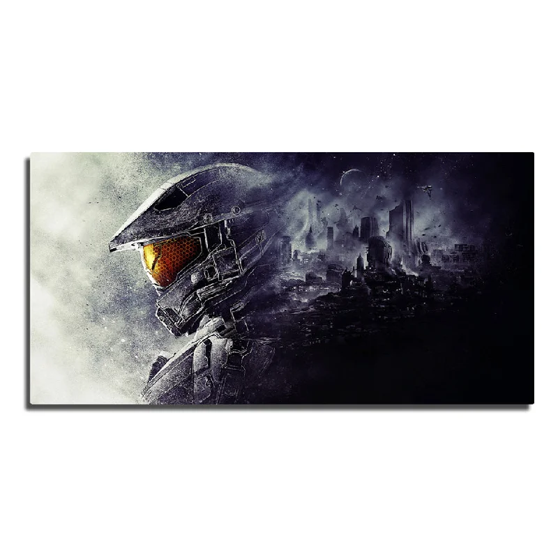 decorative wall painting for living room-Halo Master Chief Panoramic