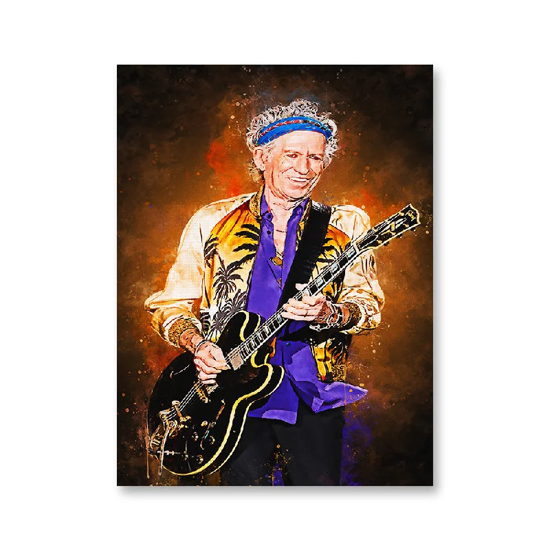 traditional floral decorative paintings-Keith Richards Painting