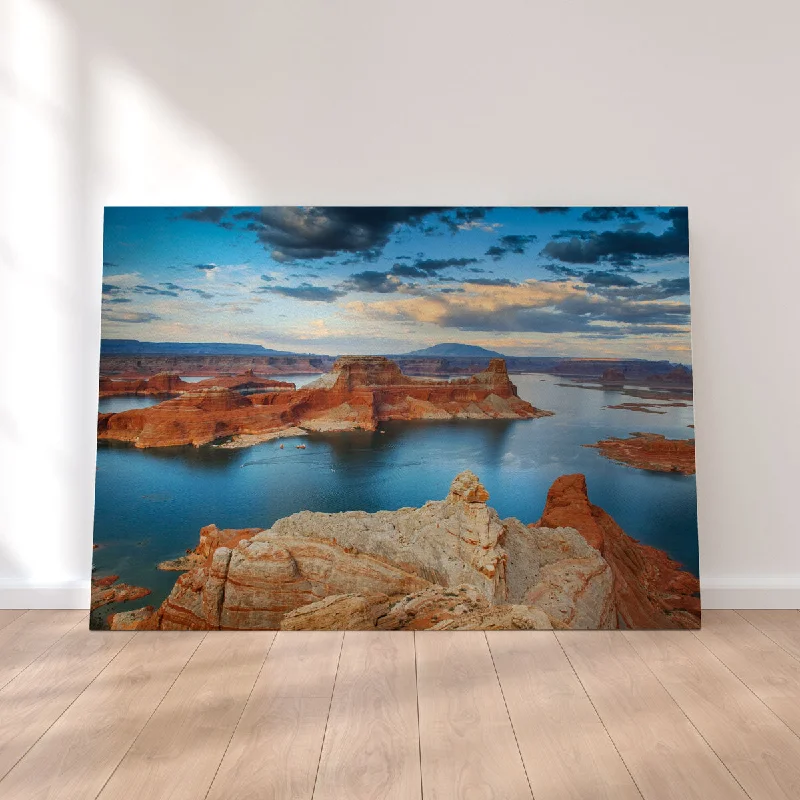 black and white decorative paintings-Lake Powell from Alstrom Point