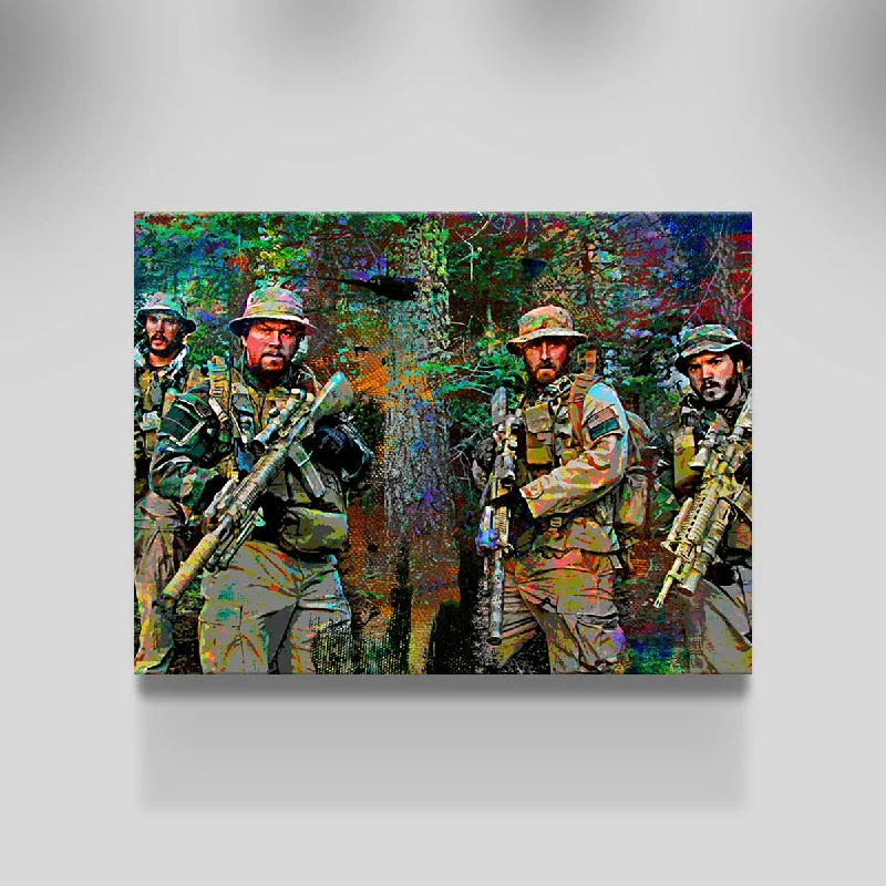 decorative paintings for office decor-Lone Survivor Crew