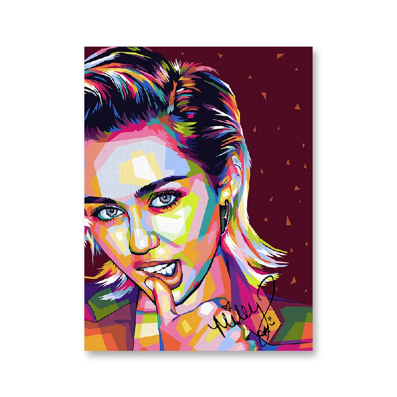 decorative ocean paintings-Miley Portrait